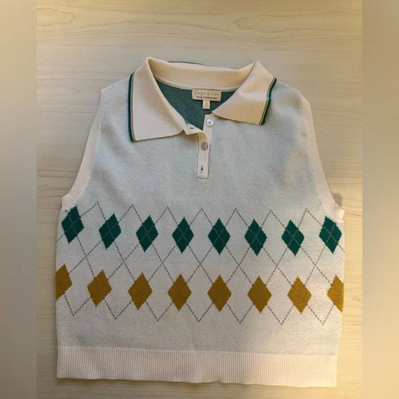 Sage & Oak Argyle Sweater - Picture 4 of 4